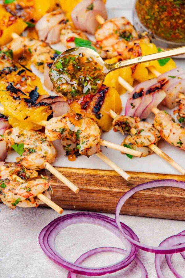 Chimichurri Shrimp Mango Skewers - Image 22