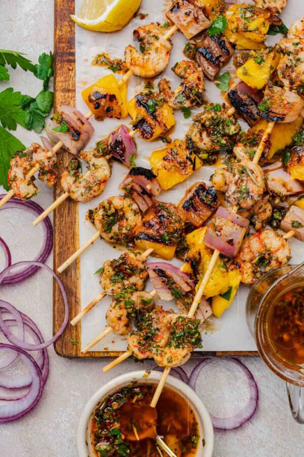 Chimichurri Shrimp Mango Skewers - Image 34
