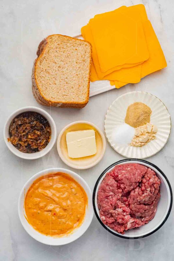 Classic Patty Melt with Caramelized Onions & Thousand Island Sauce - Image 56