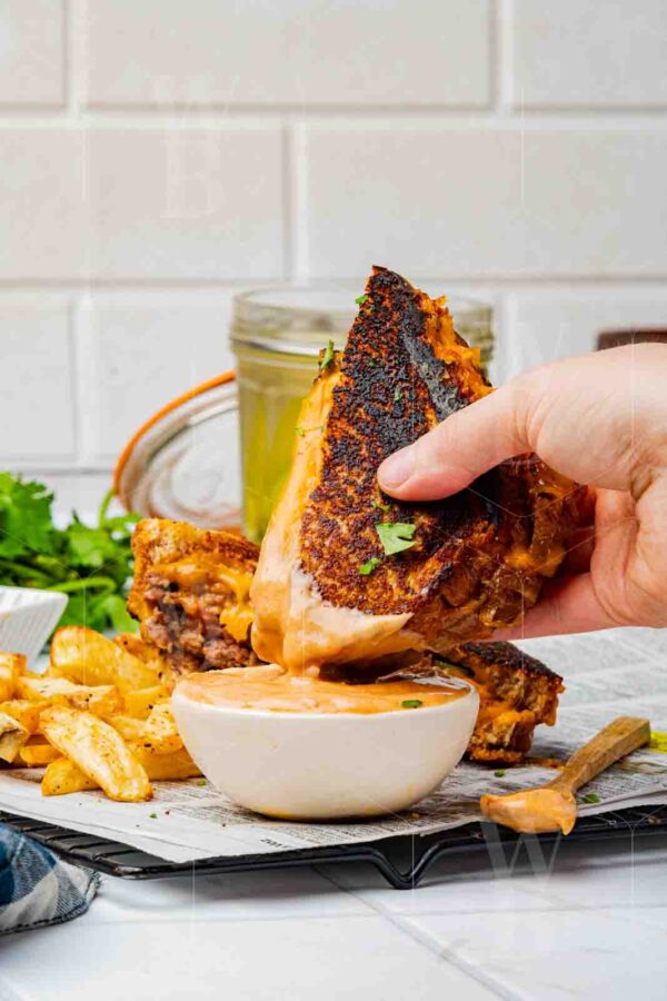 Classic Patty Melt with Caramelized Onions & Thousand Island Sauce - Image 41