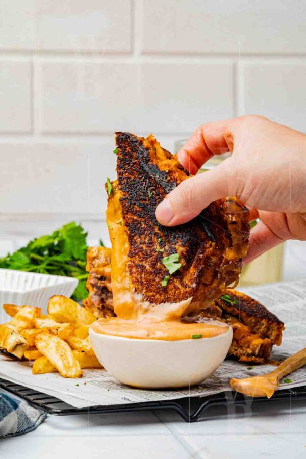 Classic Patty Melt with Caramelized Onions & Thousand Island Sauce - Image 46