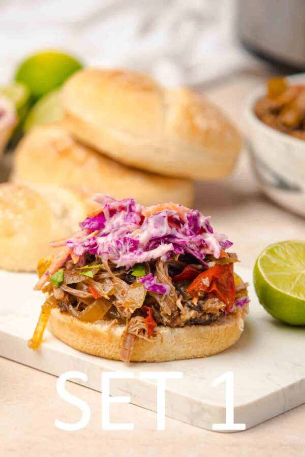 Slow Cooker Tex-Mex Pulled Pork Sandwiches [Set 1] - Image 2