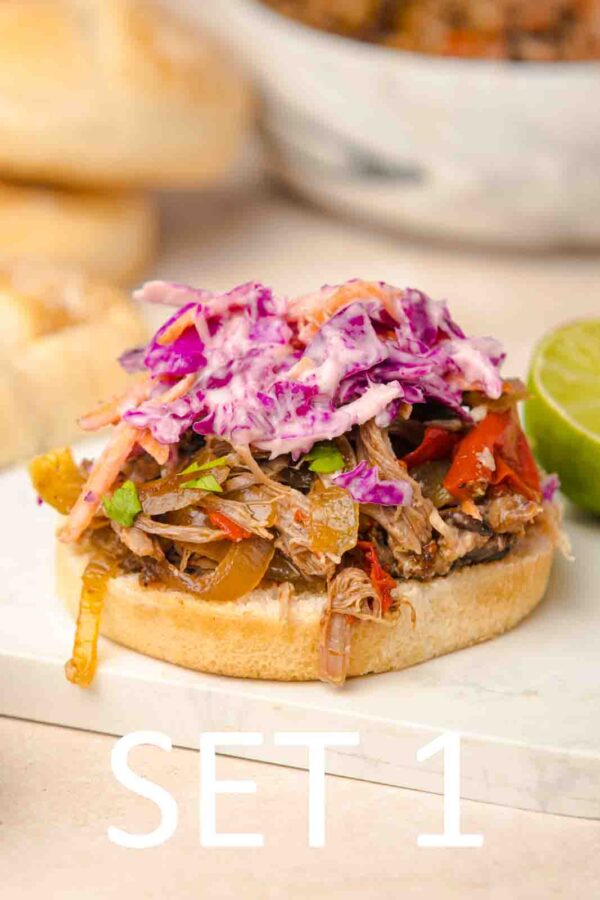 Slow Cooker Tex-Mex Pulled Pork Sandwiches [Set 1] - Image 5