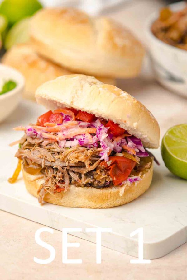 Slow Cooker Tex-Mex Pulled Pork Sandwiches [Set 1] - Image 7