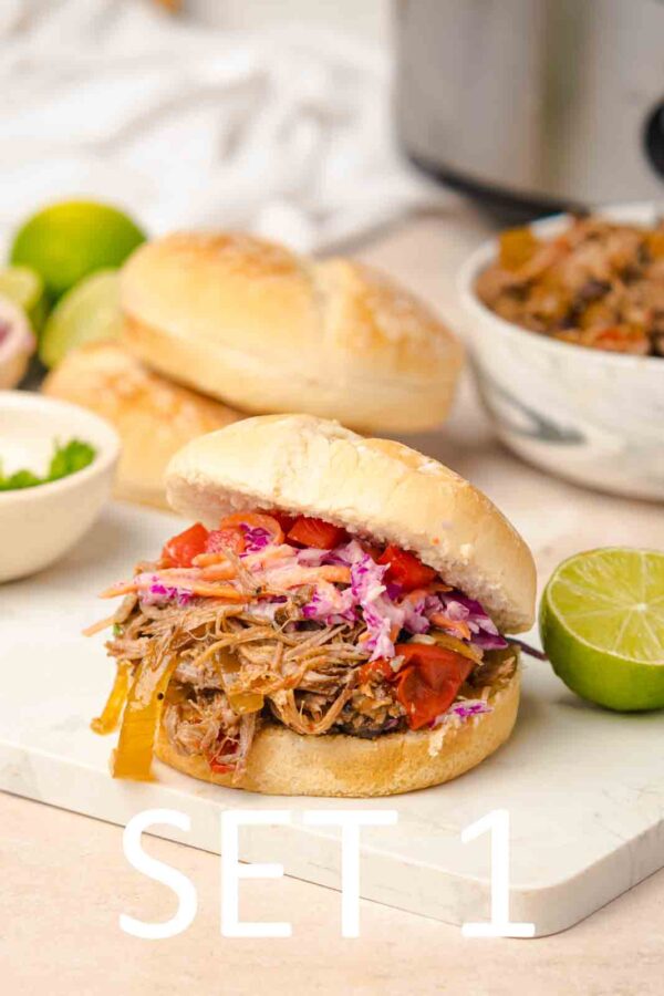 Slow Cooker Tex-Mex Pulled Pork Sandwiches [Set 1] - Image 8