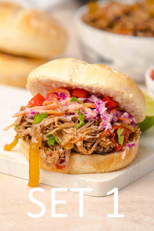 Slow Cooker Tex-Mex Pulled Pork Sandwiches [Set 1] - Image 9