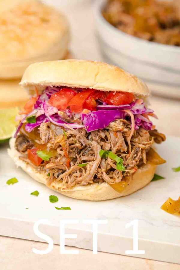 Slow Cooker Tex-Mex Pulled Pork Sandwiches [Set 1] - Image 20
