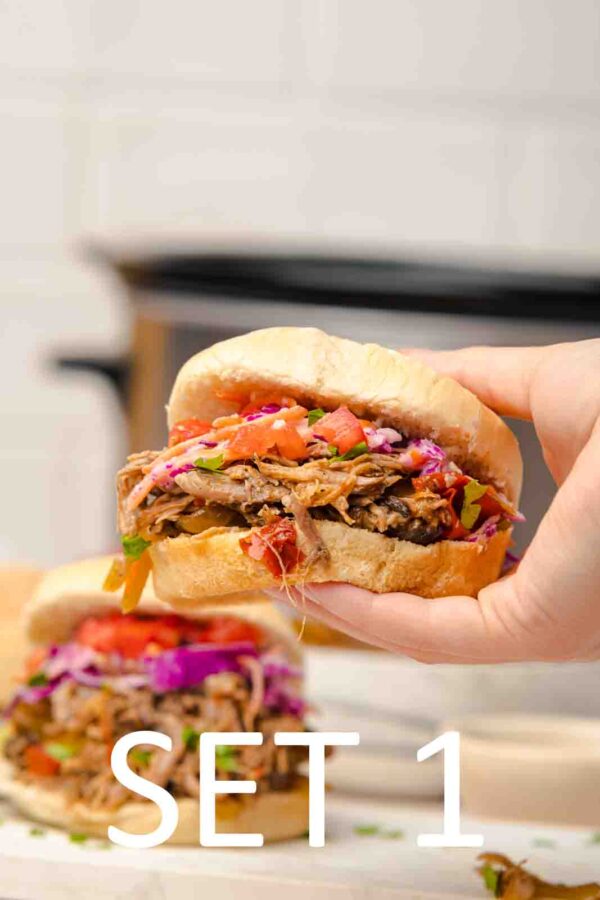 Slow Cooker Tex-Mex Pulled Pork Sandwiches [Set 1] - Image 23