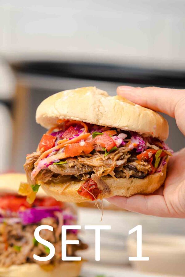 Slow Cooker Tex-Mex Pulled Pork Sandwiches [Set 1] - Image 25