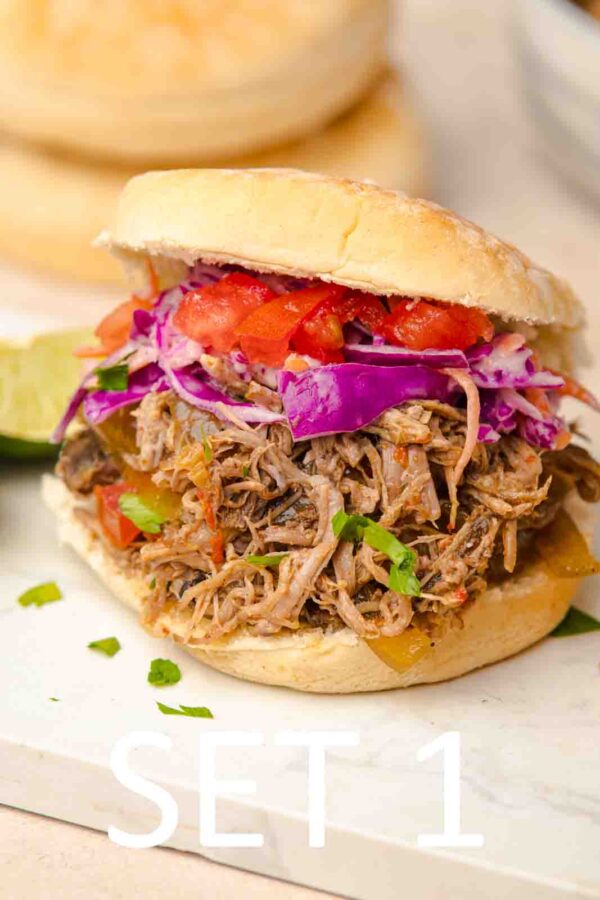 Slow Cooker Tex-Mex Pulled Pork Sandwiches [Set 1] - Image 27