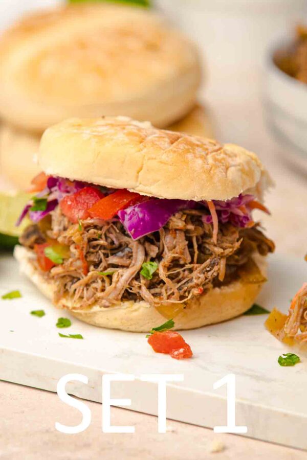 Slow Cooker Tex-Mex Pulled Pork Sandwiches [Set 1] - Image 28