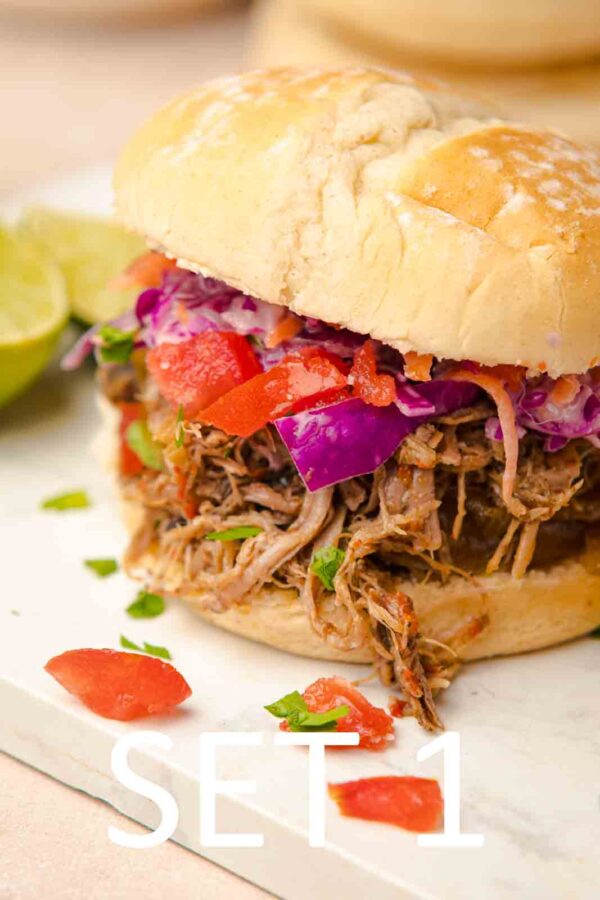 Slow Cooker Tex-Mex Pulled Pork Sandwiches [Set 1] - Image 29