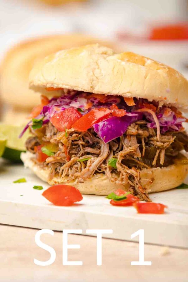 Slow Cooker Tex-Mex Pulled Pork Sandwiches [Set 1] - Image 33