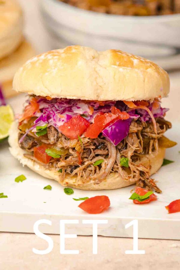 Slow Cooker Tex-Mex Pulled Pork Sandwiches [Set 1] - Image 34