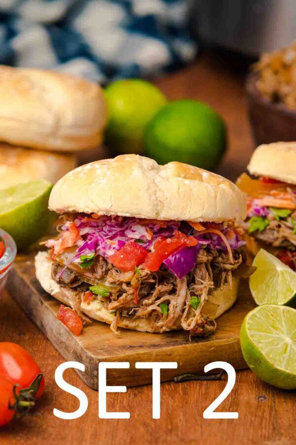 Slow Cooker Tex-Mex Pulled Pork Sandwiches [Set 2] - Image 2