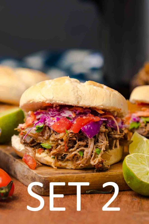 Slow Cooker Tex-Mex Pulled Pork Sandwiches [Set 2] - Image 3