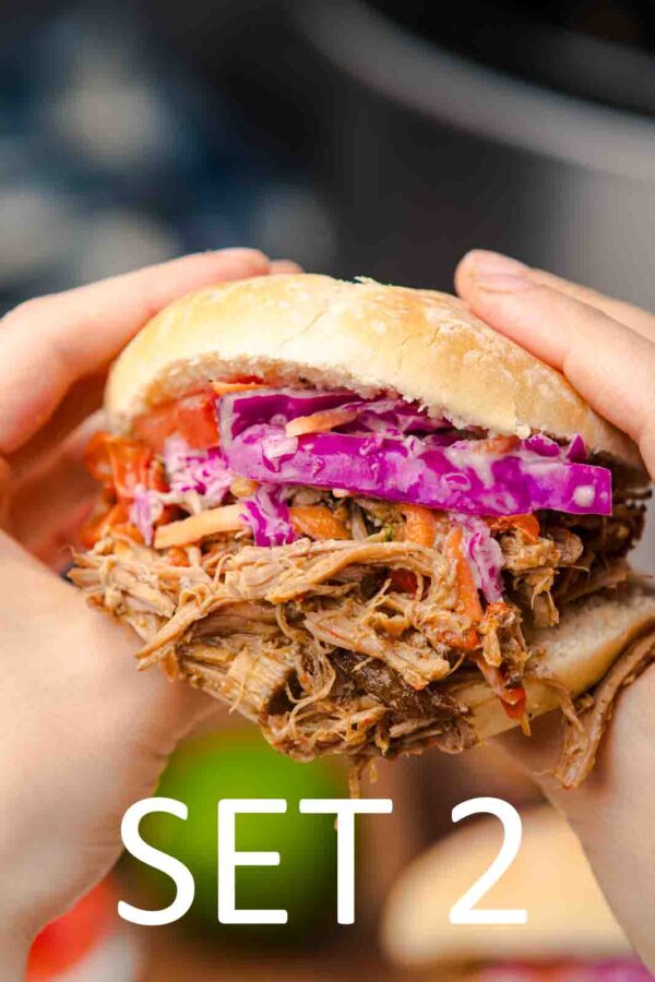 Slow Cooker Tex-Mex Pulled Pork Sandwiches [Set 2] - Image 29