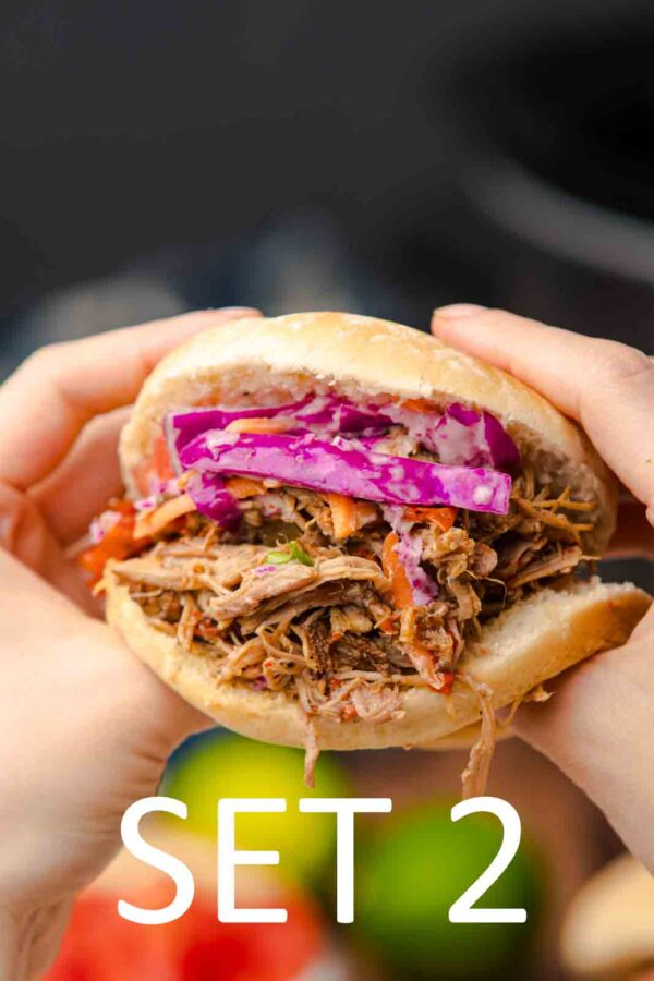 Slow Cooker Tex-Mex Pulled Pork Sandwiches [Set 2] - Image 34