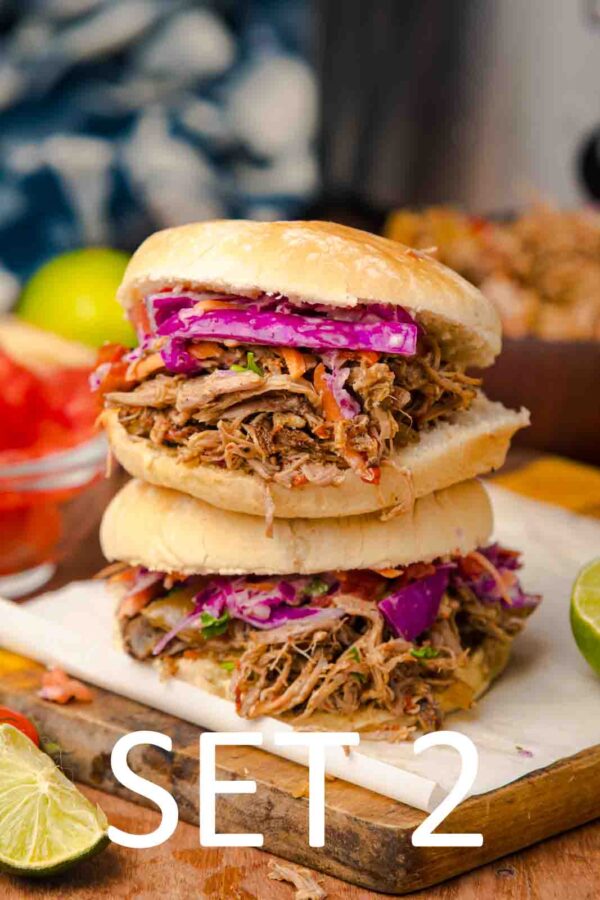Slow Cooker Tex-Mex Pulled Pork Sandwiches [Set 2] - Image 35
