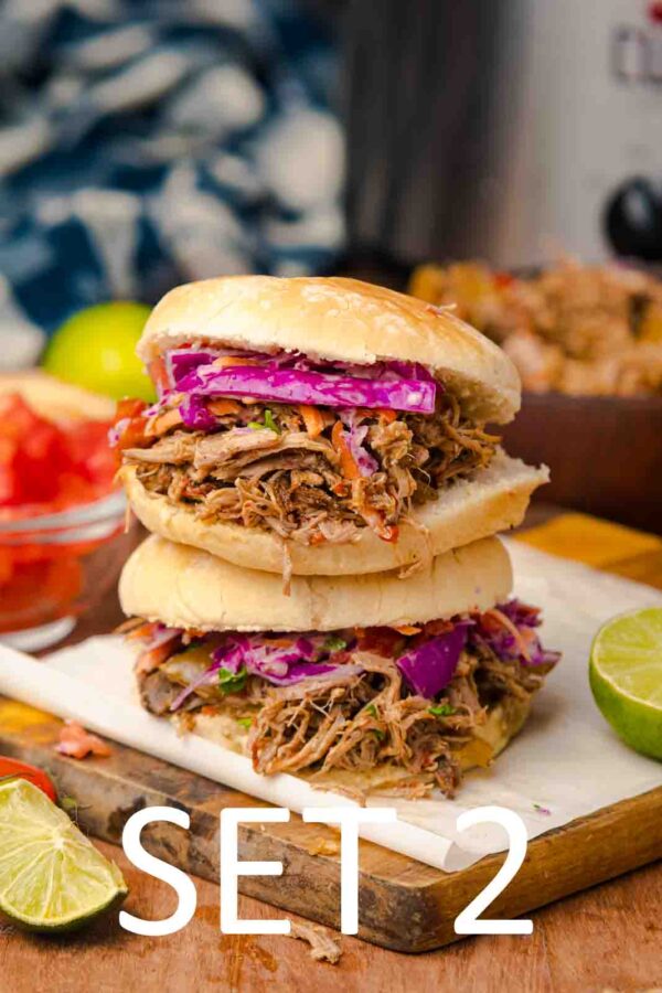 Slow Cooker Tex-Mex Pulled Pork Sandwiches [Set 2] - Image 36