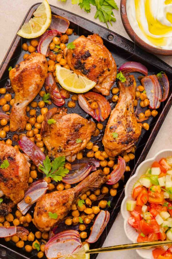 Easy Sheet Pan Chicken Shawarma with Crispy Chickpeas - Image 5