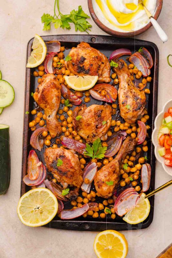 Easy Sheet Pan Chicken Shawarma with Crispy Chickpeas - Image 6