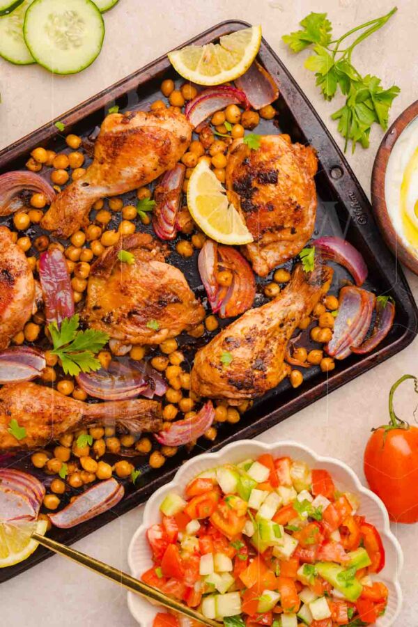 Easy Sheet Pan Chicken Shawarma with Crispy Chickpeas - Image 7