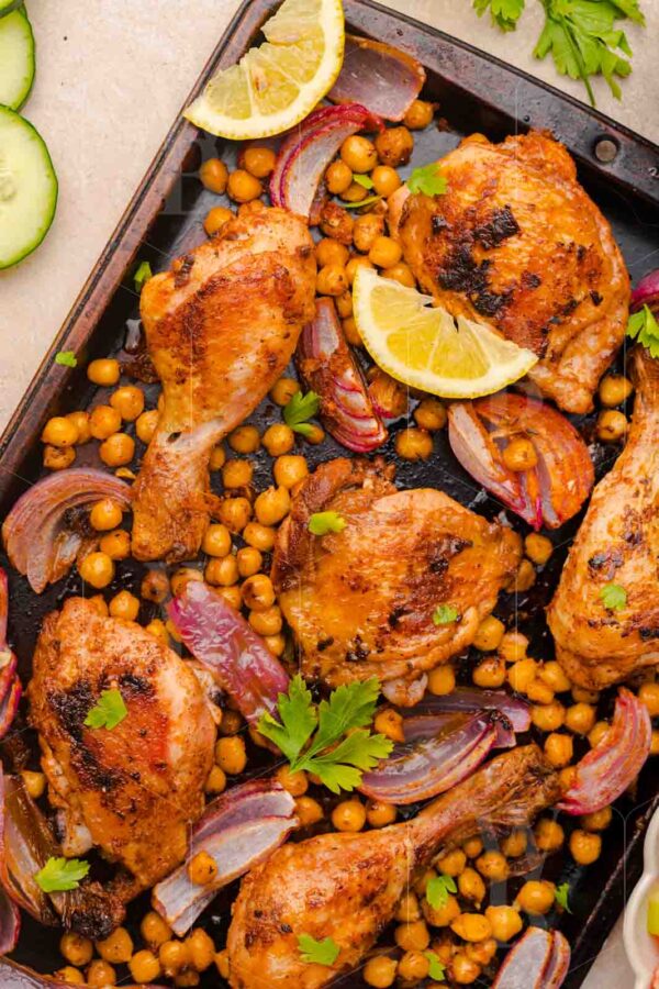 Easy Sheet Pan Chicken Shawarma with Crispy Chickpeas - Image 8