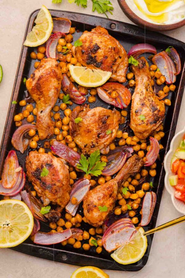Easy Sheet Pan Chicken Shawarma with Crispy Chickpeas - Image 9