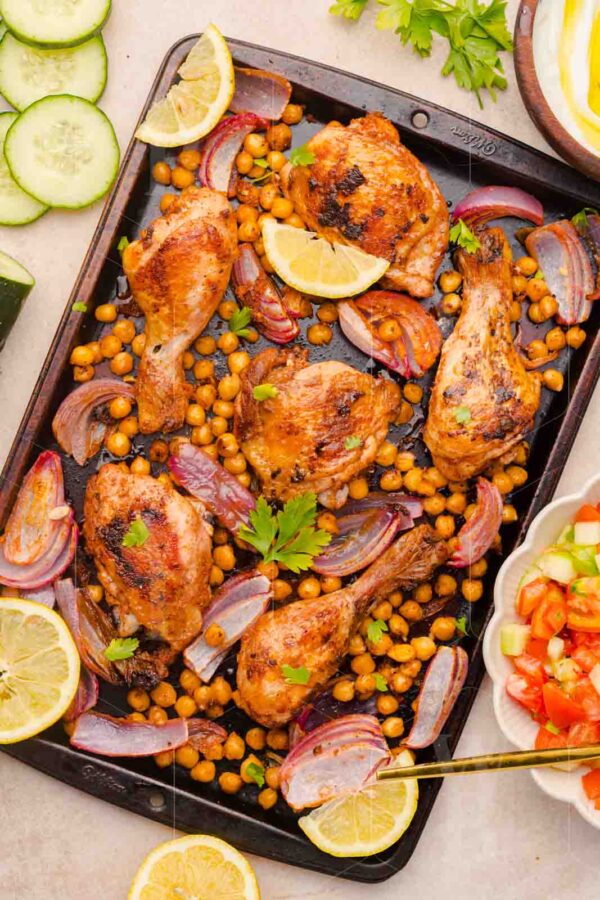 Easy Sheet Pan Chicken Shawarma with Crispy Chickpeas - Image 13