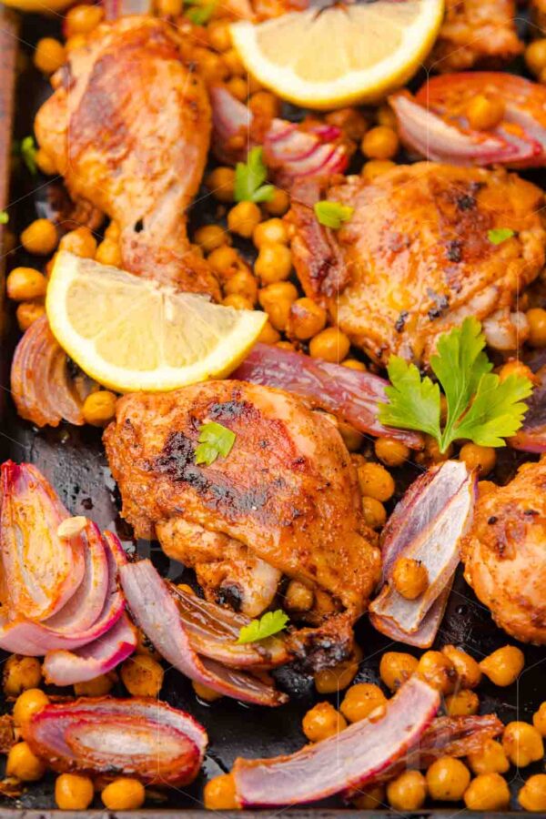 Easy Sheet Pan Chicken Shawarma with Crispy Chickpeas - Image 19