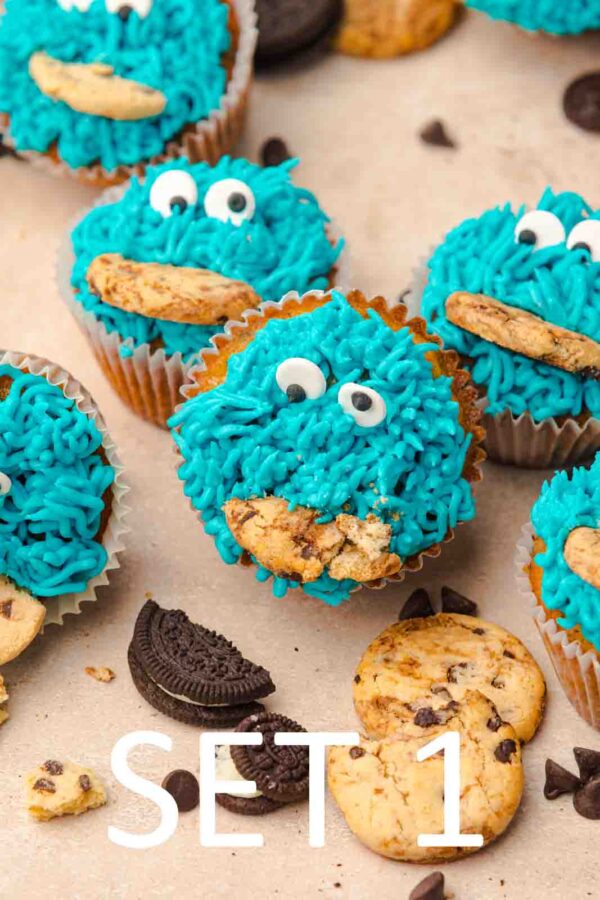 Cookie Monster Cupcakes [Set 1] - Image 5