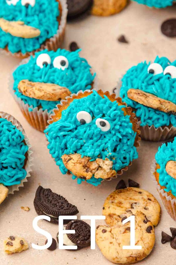 Cookie Monster Cupcakes [Set 1] - Image 6