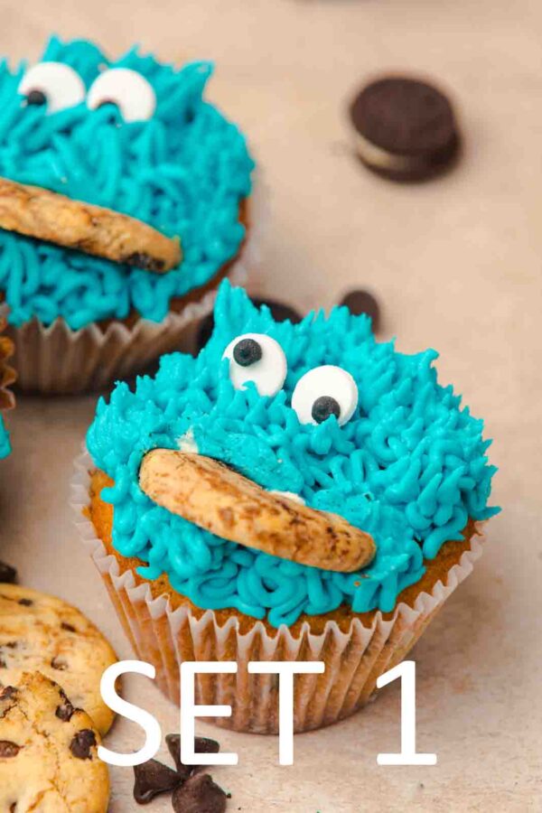 Cookie Monster Cupcakes [Set 1] - Image 7