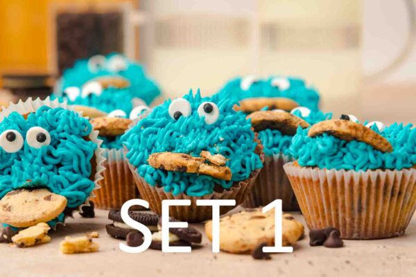 Cookie Monster Cupcakes [Set 1] - Image 8