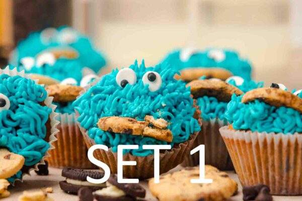 Cookie Monster Cupcakes [Set 1] - Image 9