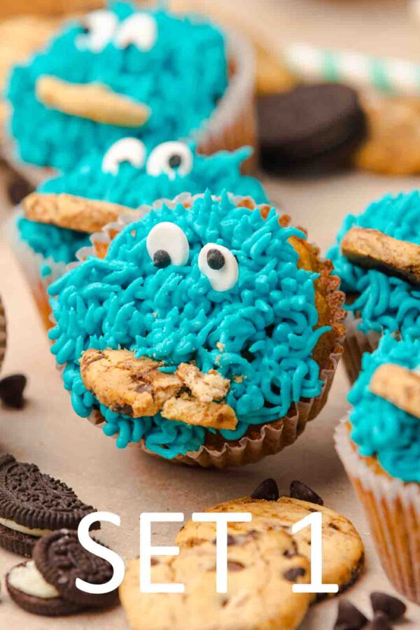 Cookie Monster Cupcakes [Set 1] - Image 10