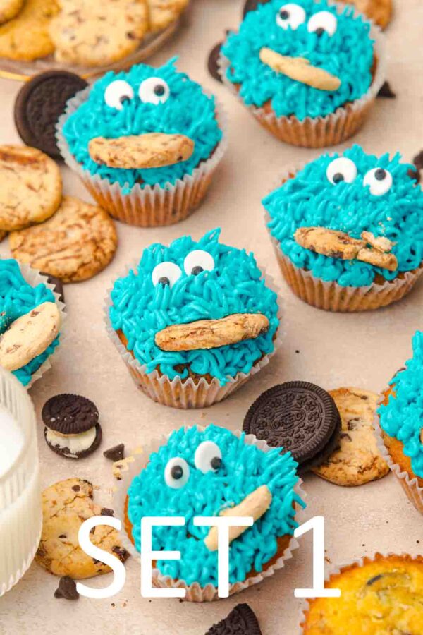 Cookie Monster Cupcakes [Set 1] - Image 11