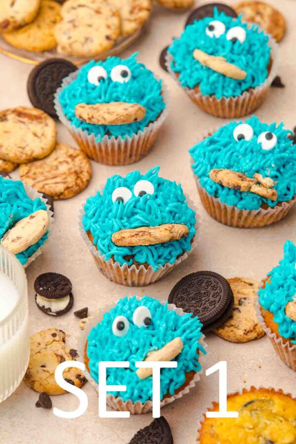 Cookie Monster Cupcakes [Set 1] - Image 12
