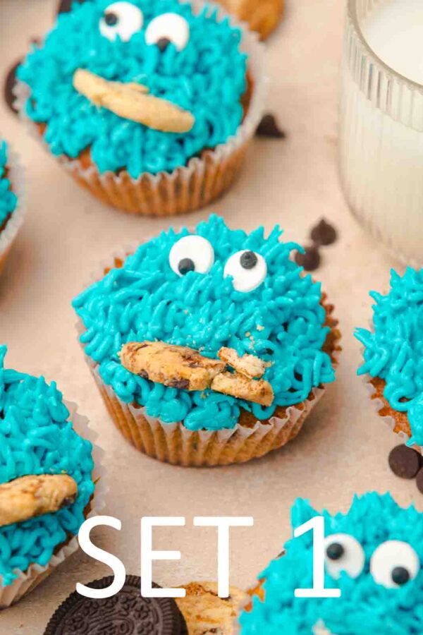 Cookie Monster Cupcakes [Set 1] - Image 13
