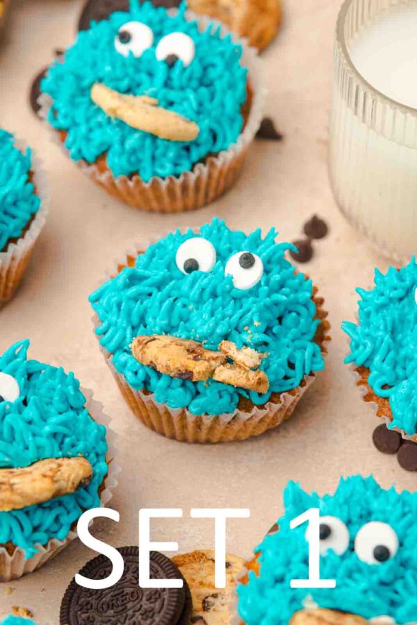 Cookie Monster Cupcakes [Set 1] - Image 14