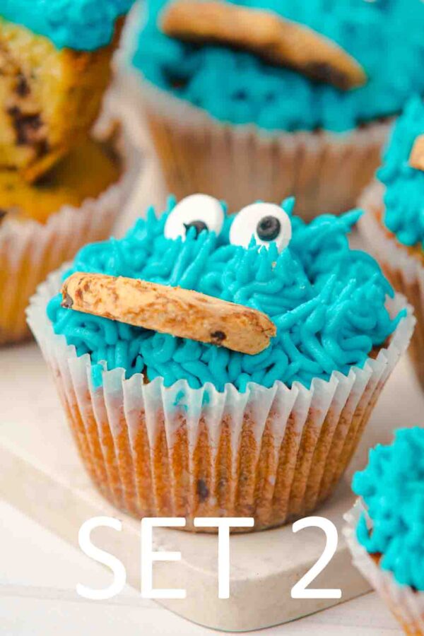 Cookie Monster Cupcakes [Set 2] - Image 4