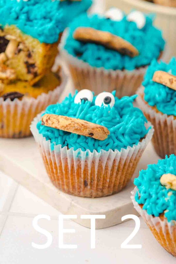 Cookie Monster Cupcakes [Set 2] - Image 5