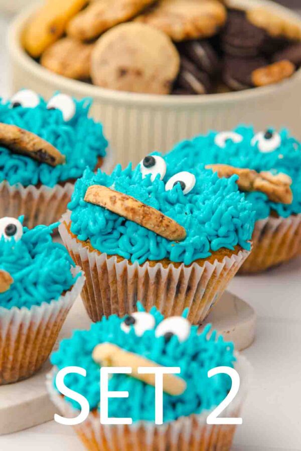 Cookie Monster Cupcakes [Set 2] - Image 6