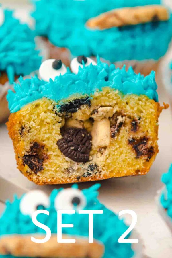 Cookie Monster Cupcakes [Set 2] - Image 8