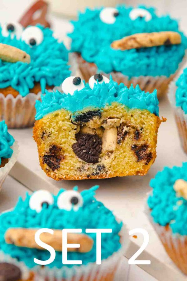 Cookie Monster Cupcakes [Set 2] - Image 9