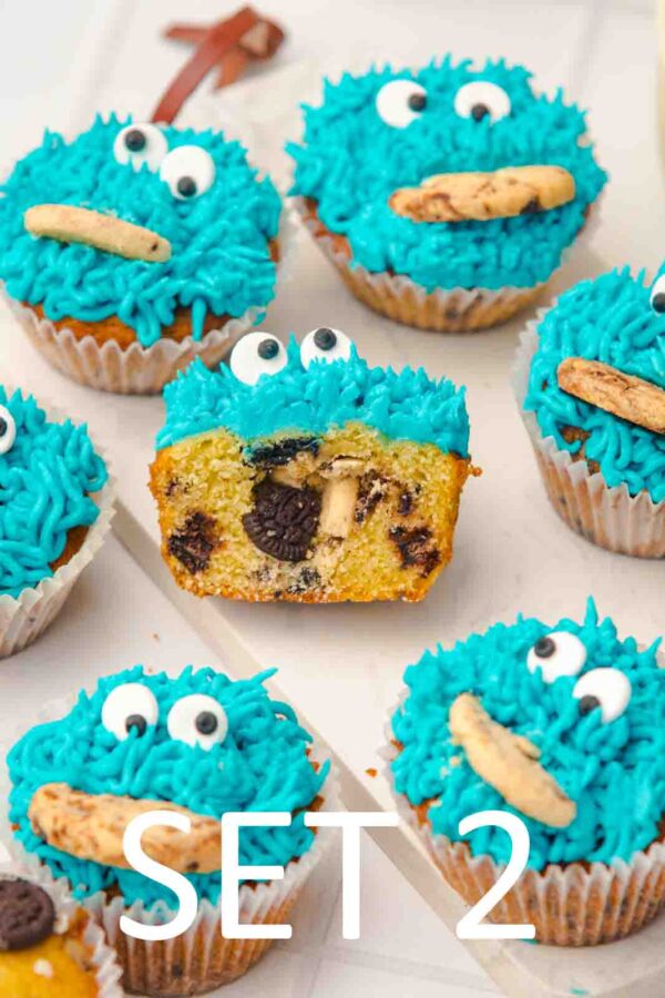 Cookie Monster Cupcakes [Set 2] - Image 10