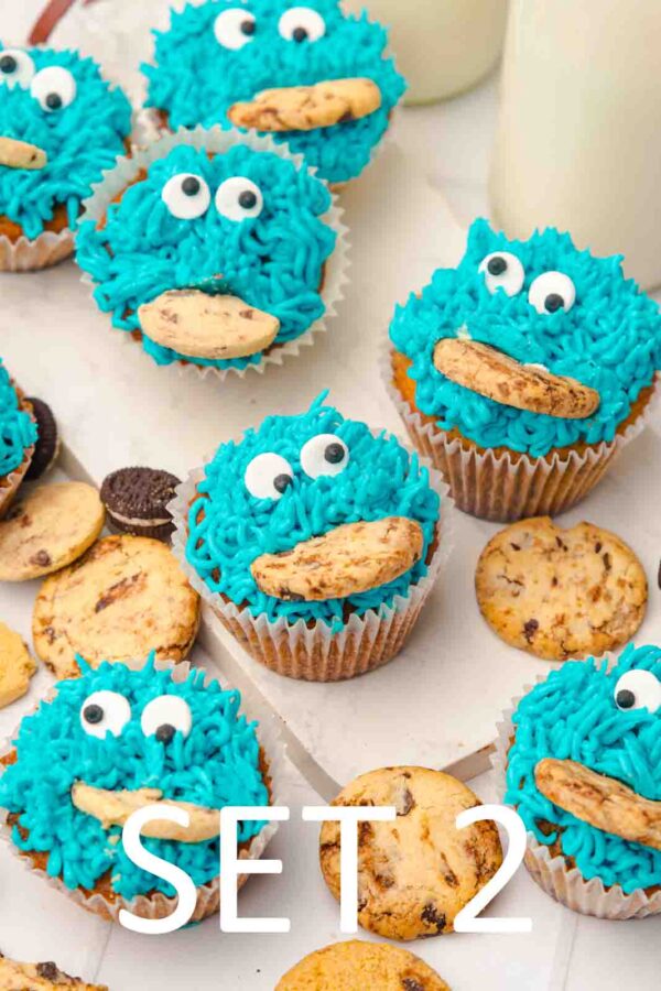 Cookie Monster Cupcakes [Set 2] - Image 12