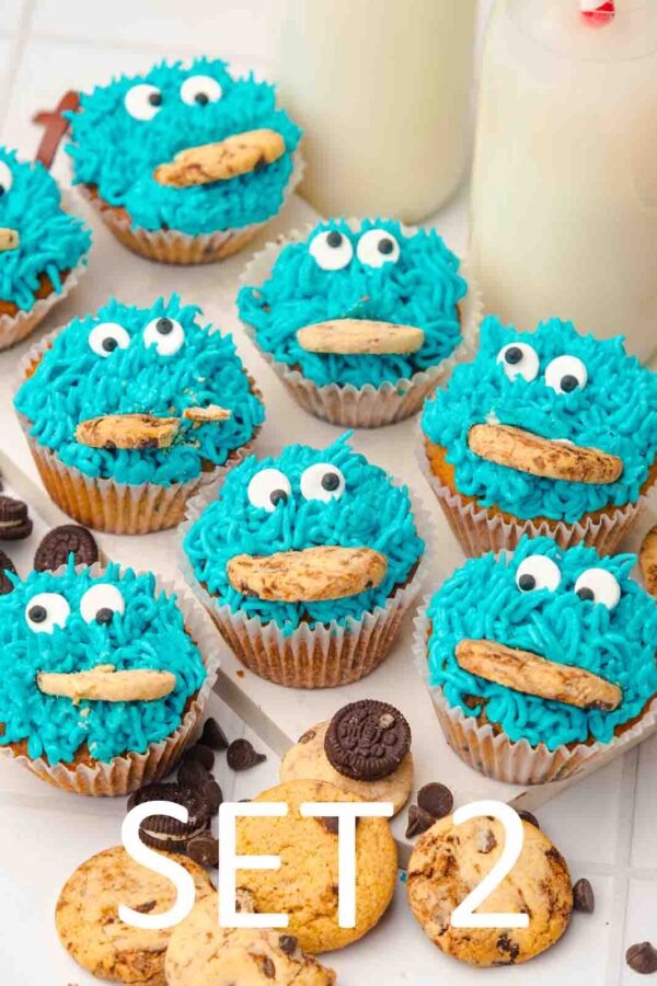 Cookie Monster Cupcakes [Set 2] - Image 14