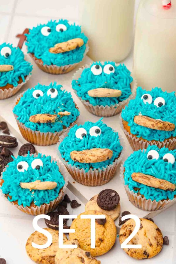 Cookie Monster Cupcakes [Set 2] - Image 15